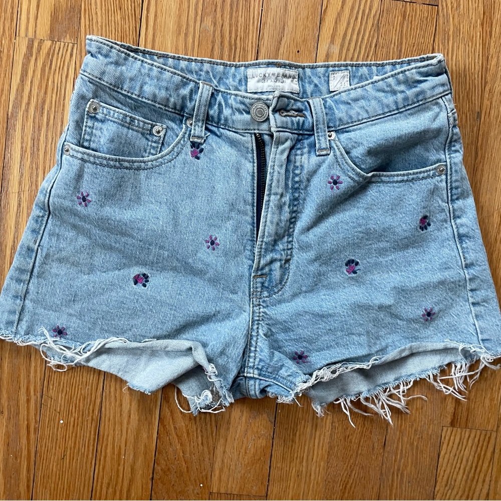 Lucky Brand Embroidered Denim Women Shorts